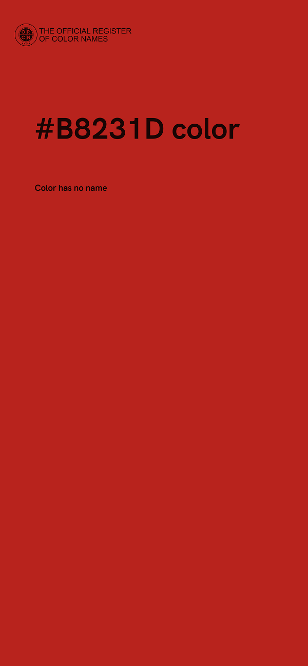 #B8231D color image