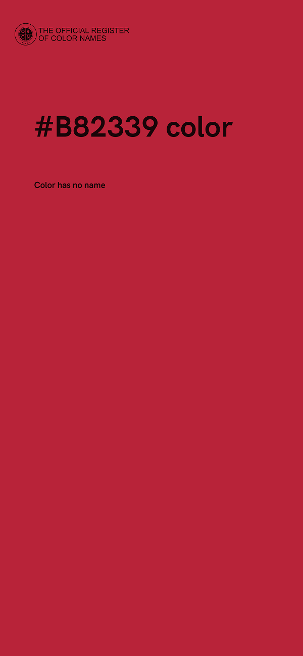 #B82339 color image