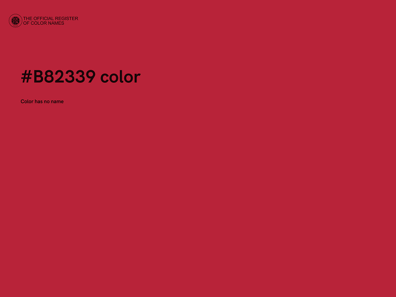 #B82339 color image
