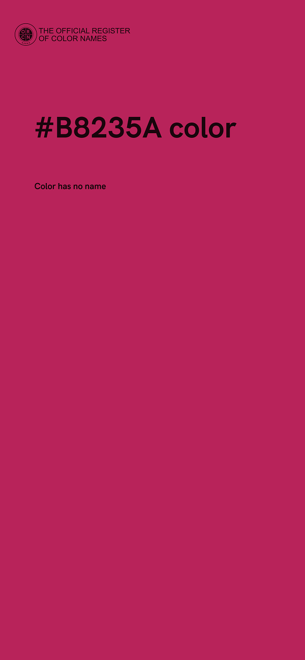#B8235A color image