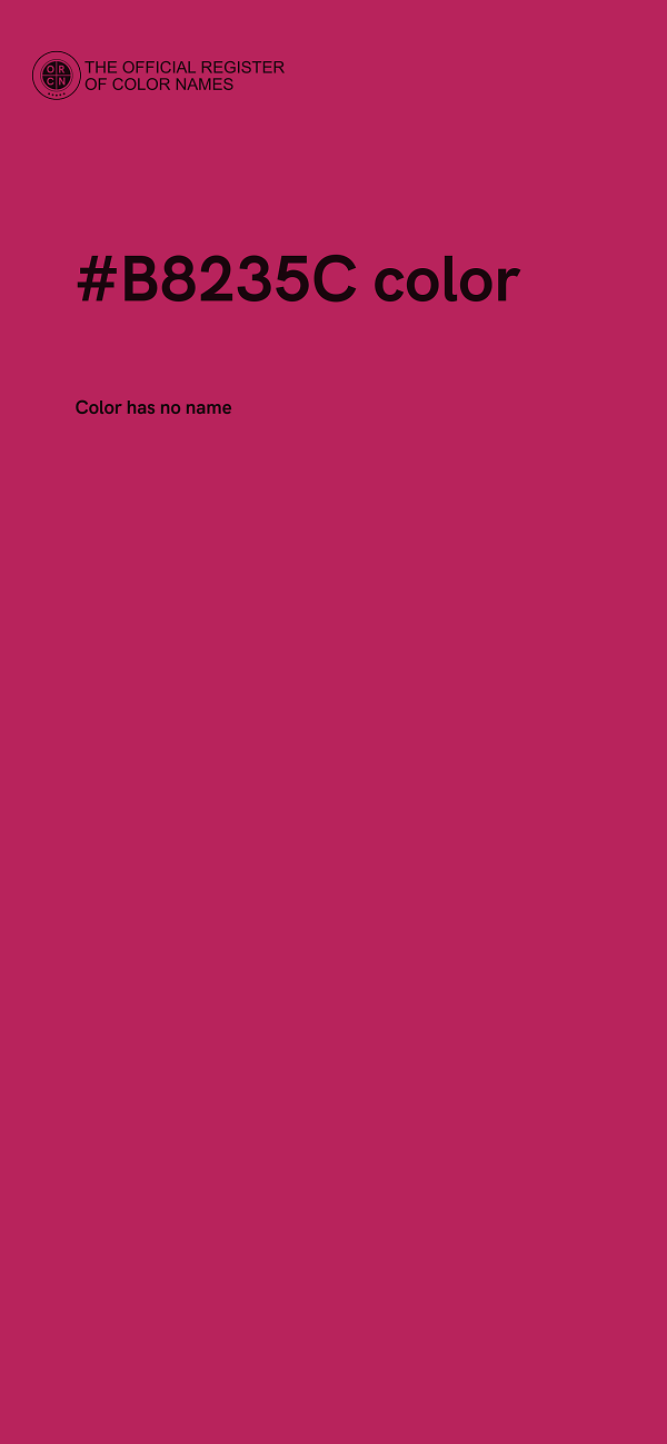 #B8235C color image