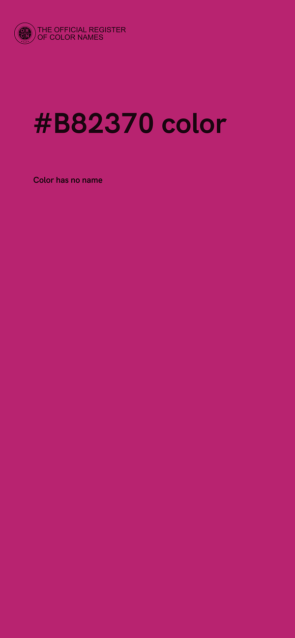 #B82370 color image