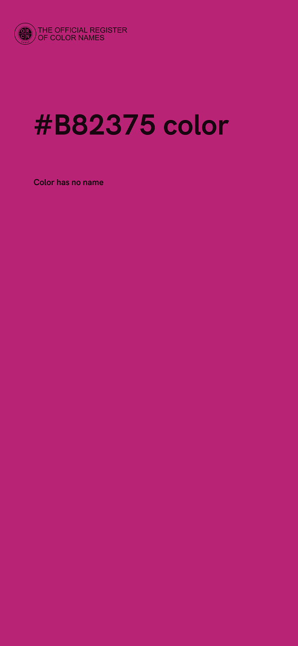 #B82375 color image