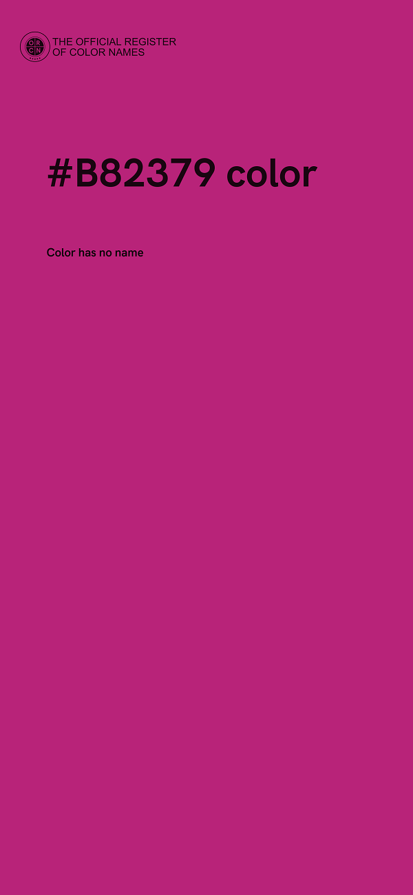#B82379 color image