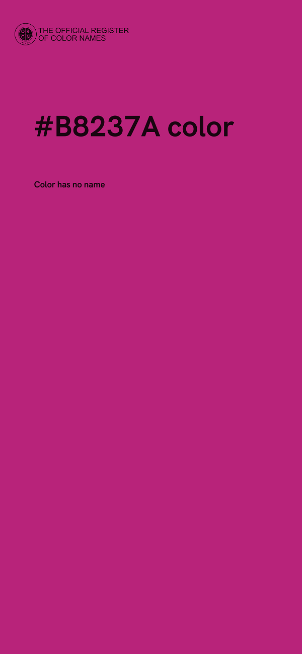 #B8237A color image