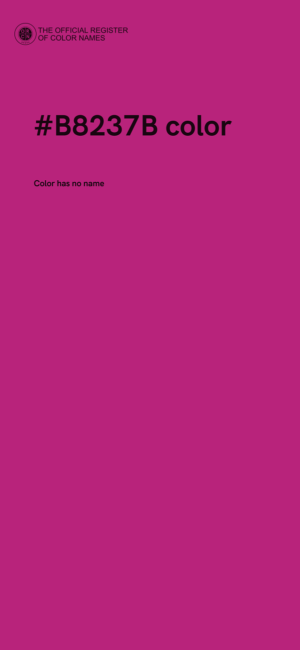 #B8237B color image