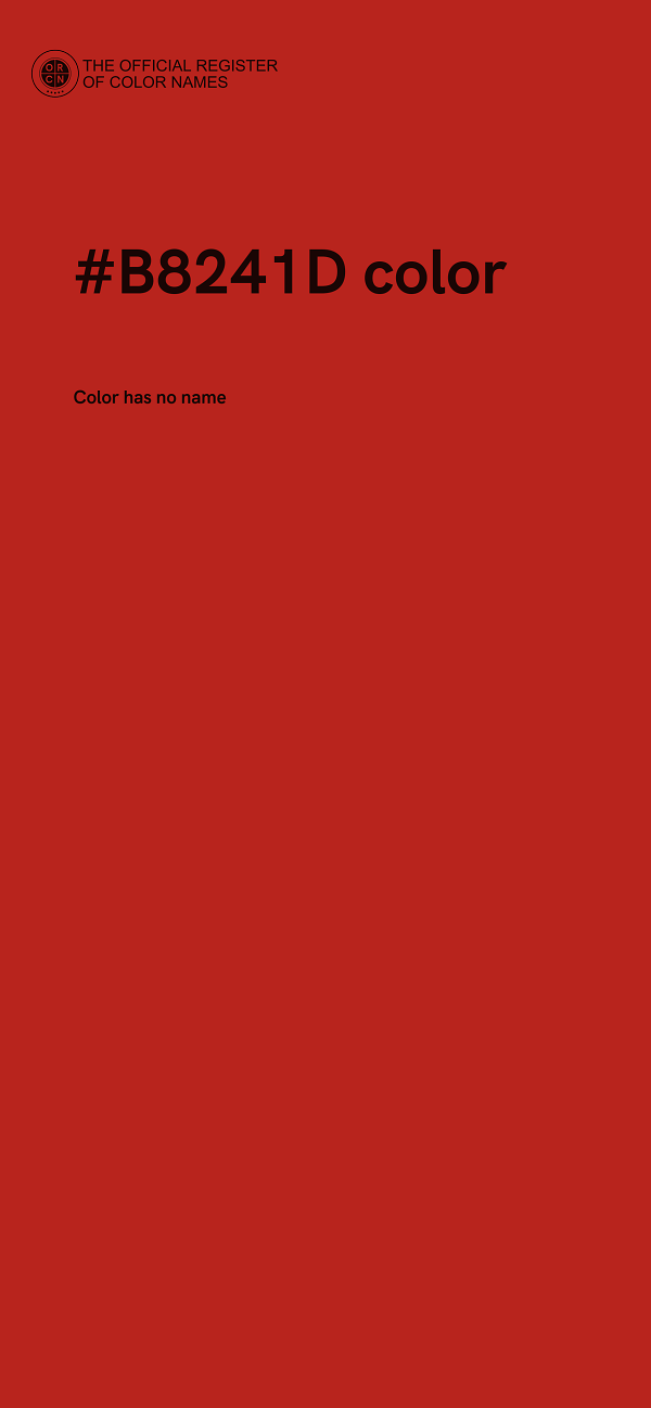 #B8241D color image