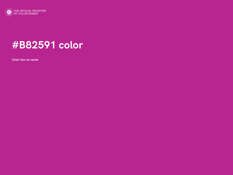 #B82591 color image