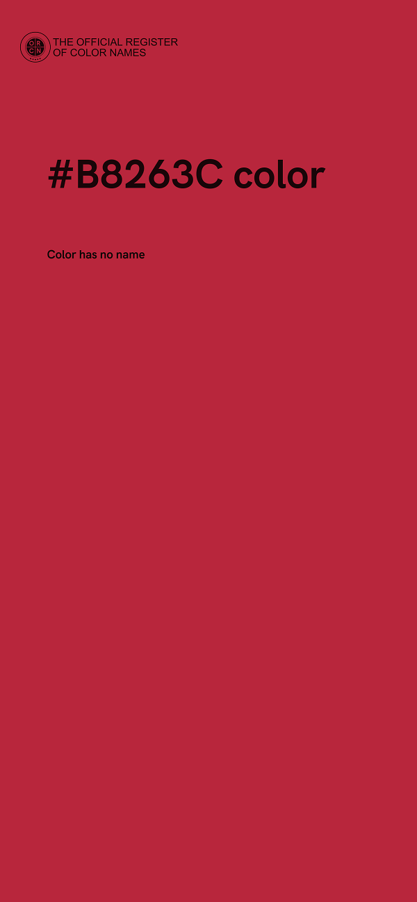 #B8263C color image