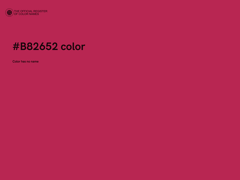 #B82652 color image