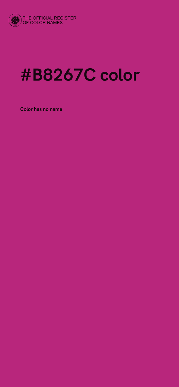 #B8267C color image