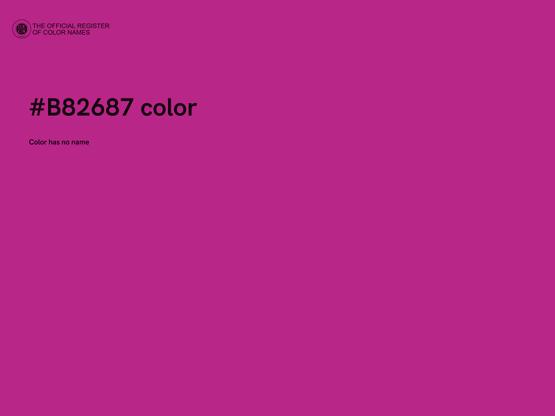 #B82687 color image