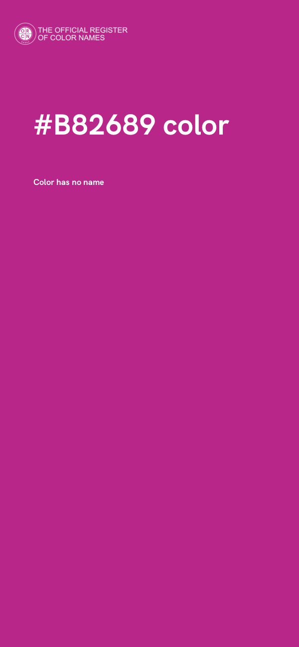 #B82689 color image