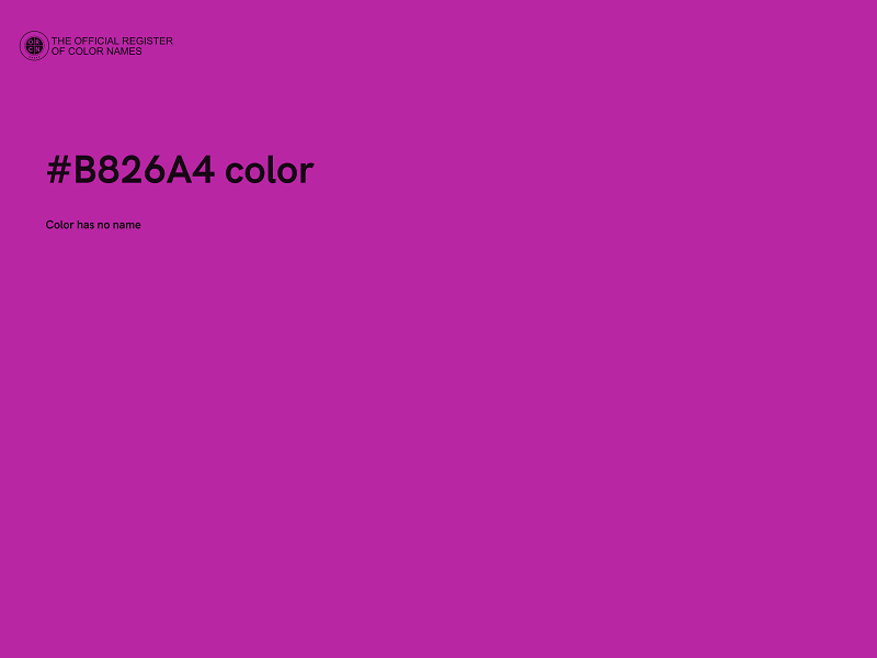 #B826A4 color image