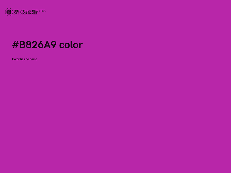 #B826A9 color image