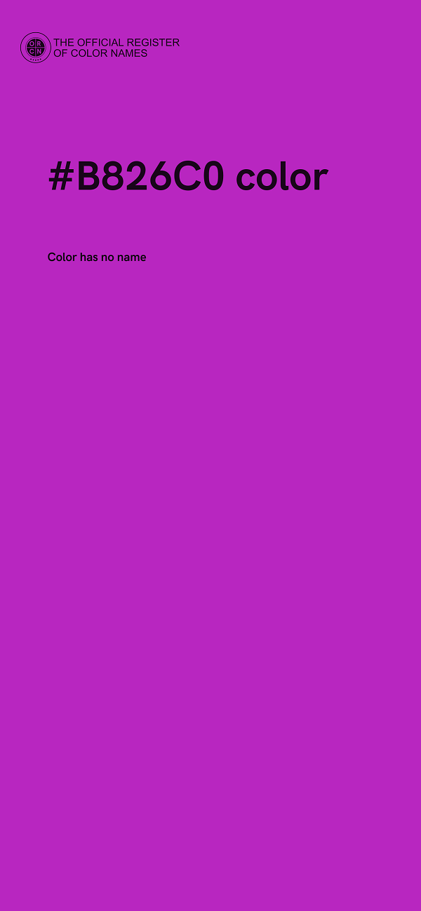 #B826C0 color image