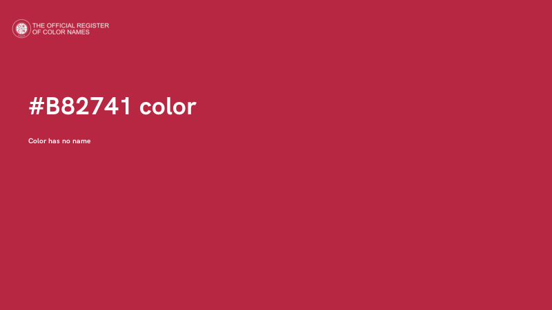 #B82741 color image