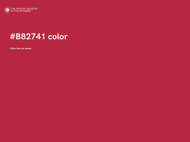 #B82741 color image