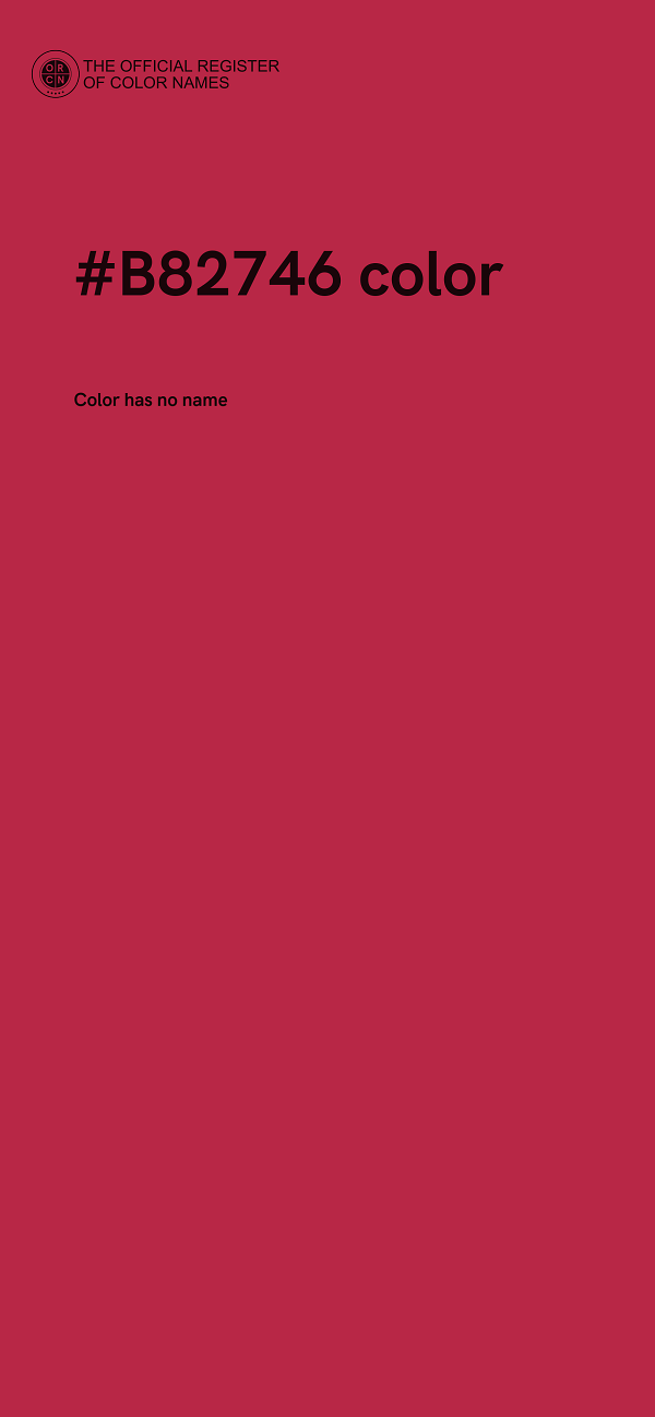 #B82746 color image