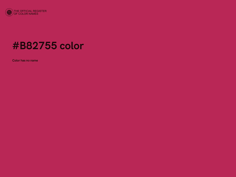 #B82755 color image