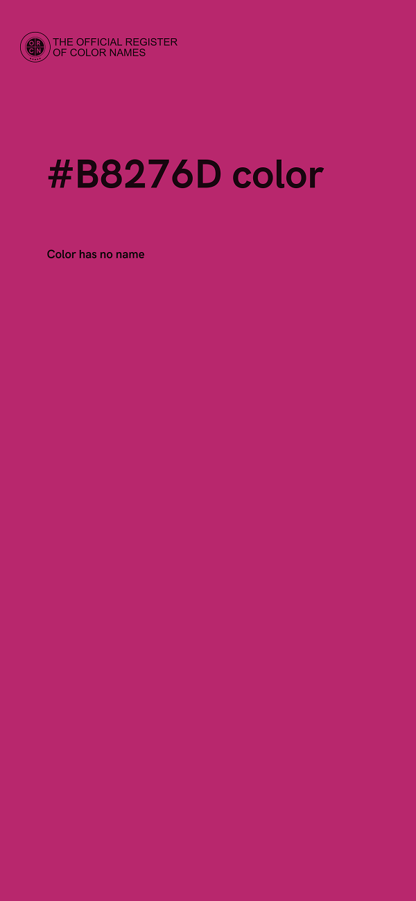 #B8276D color image