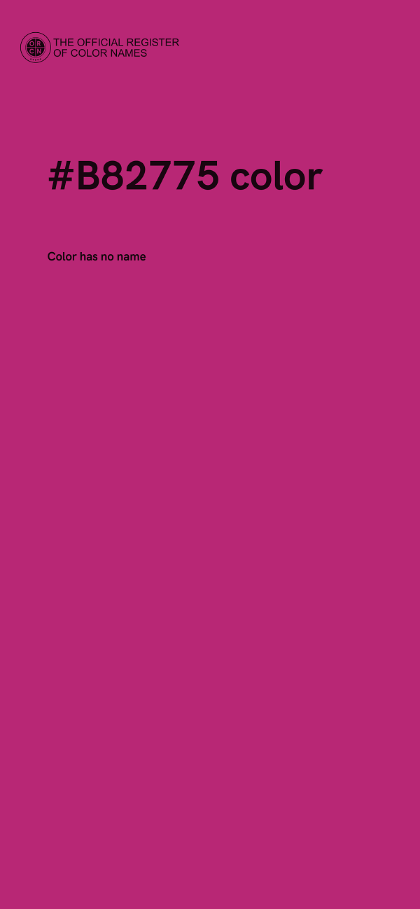 #B82775 color image
