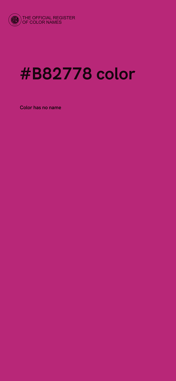 #B82778 color image