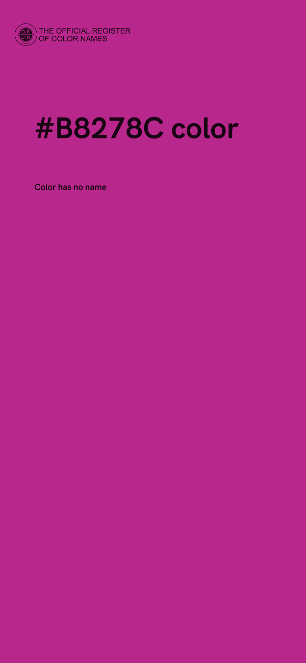 #B8278C color image