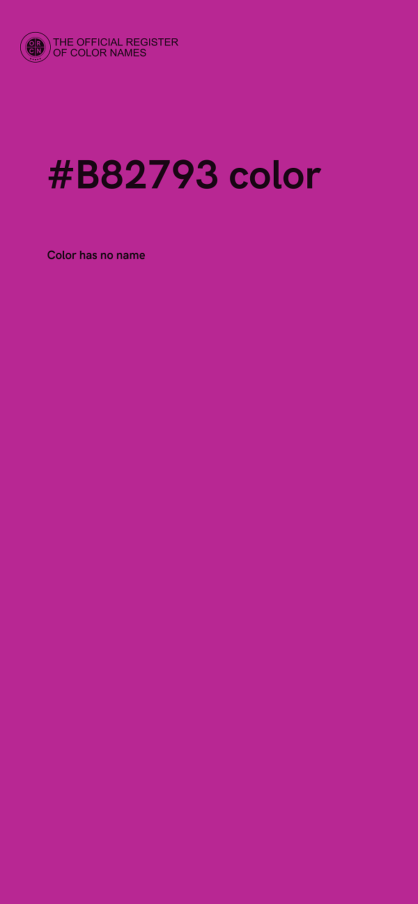 #B82793 color image