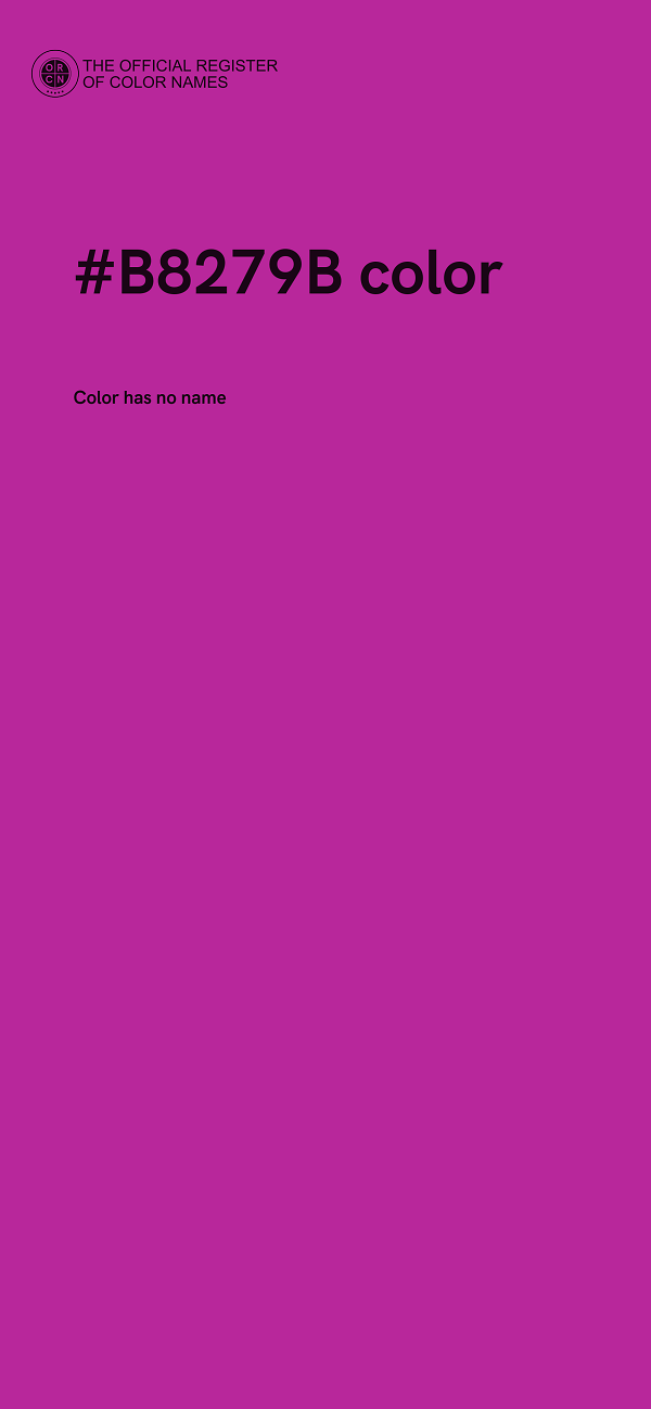 #B8279B color image