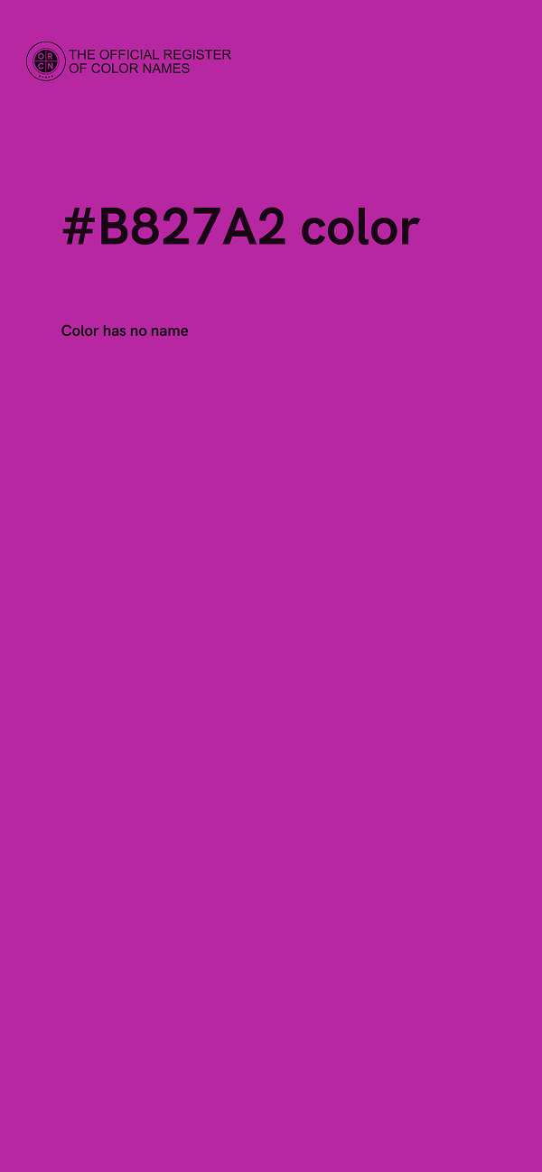 #B827A2 color image