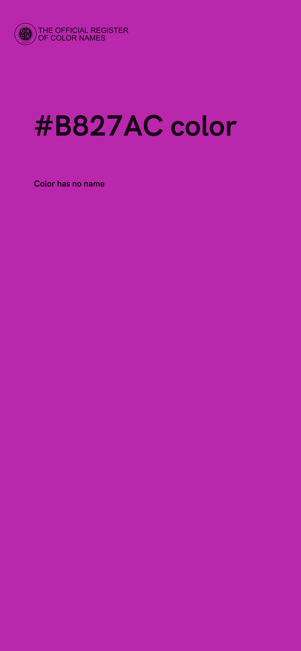 #B827AC color image