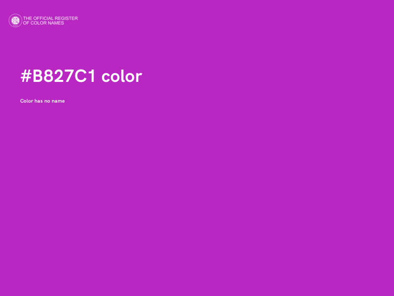 #B827C1 color image