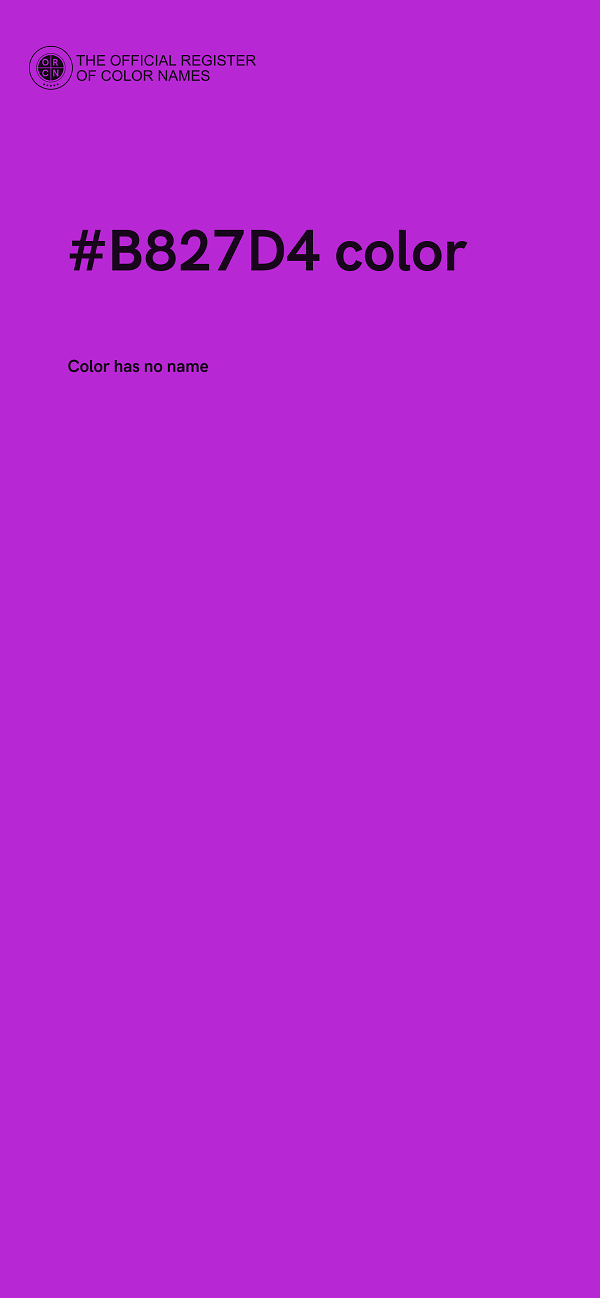 #B827D4 color image