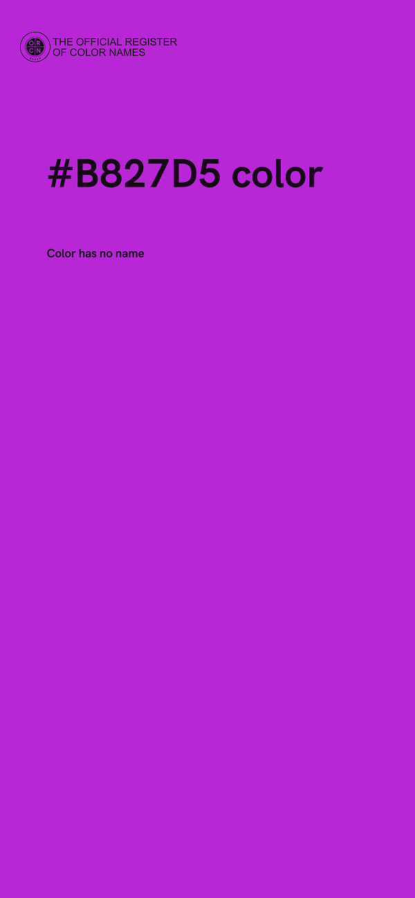 #B827D5 color image