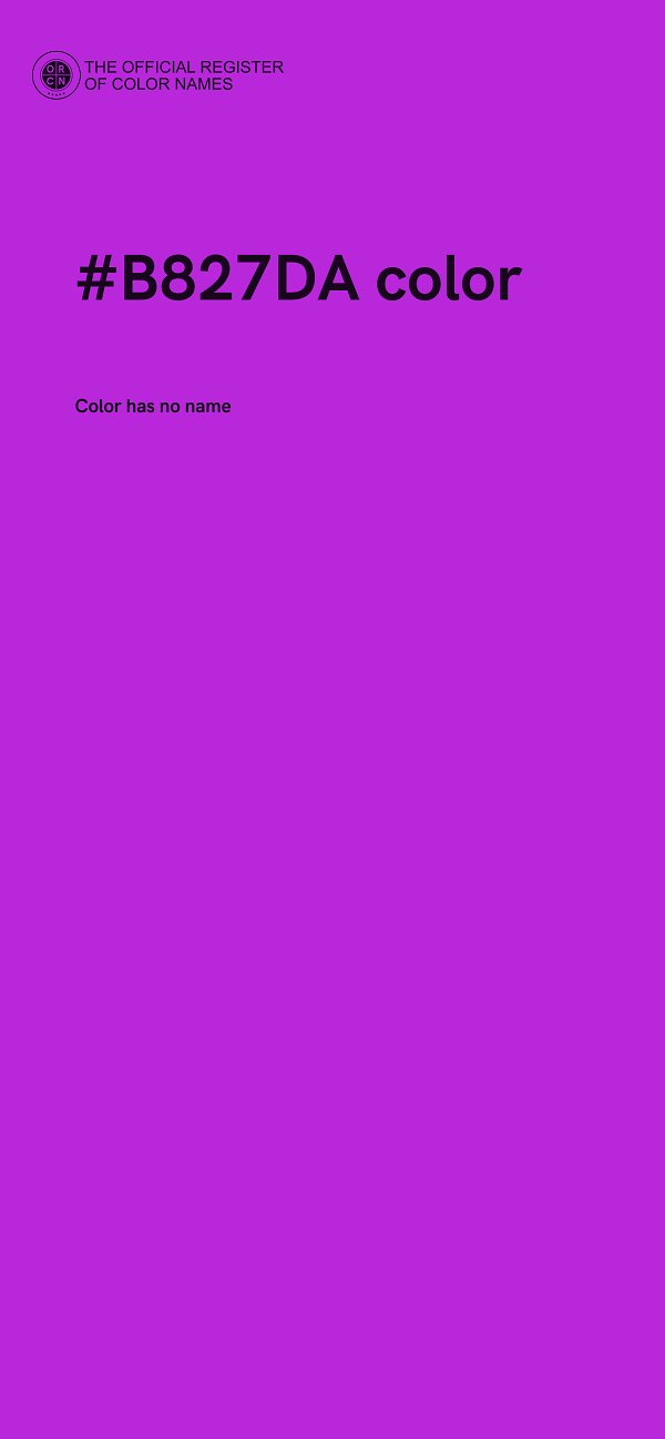 #B827DA color image