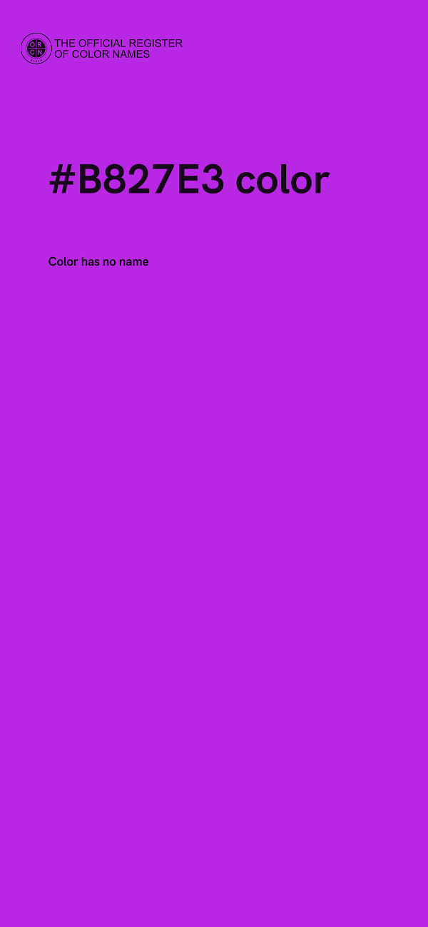 #B827E3 color image
