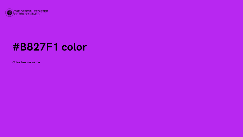 #B827F1 color image