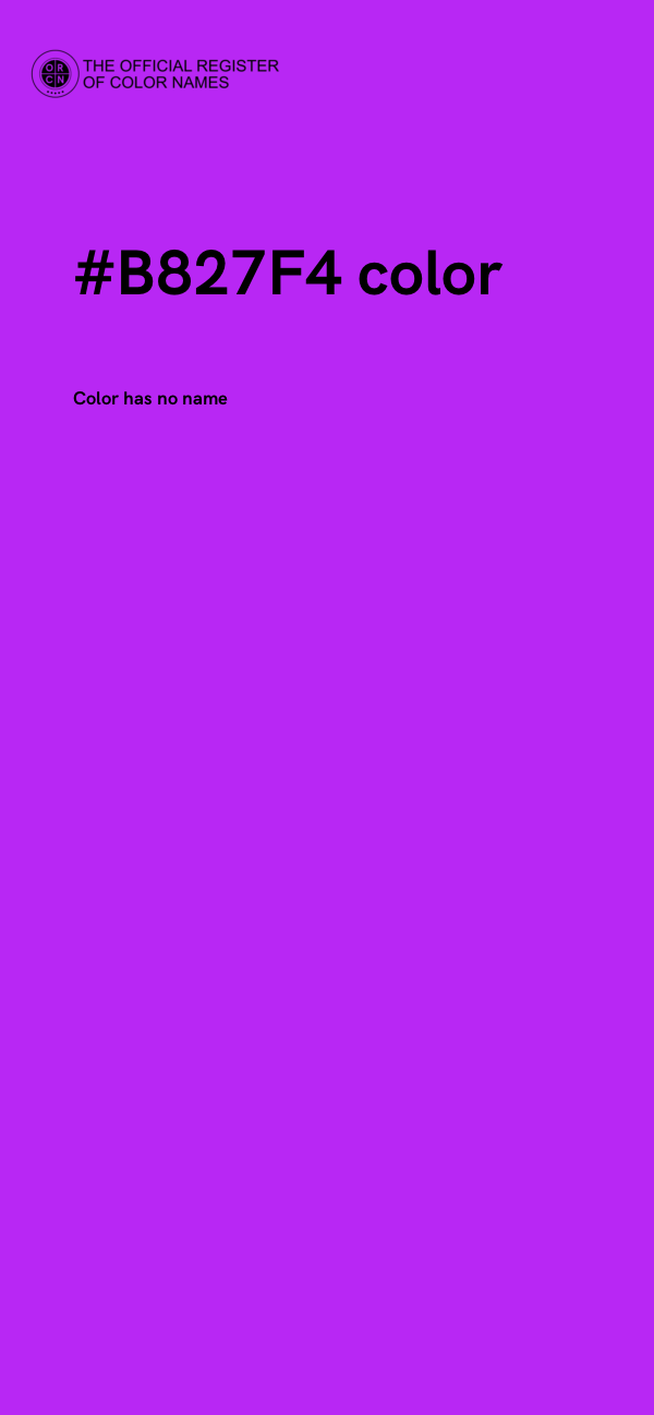 #B827F4 color image
