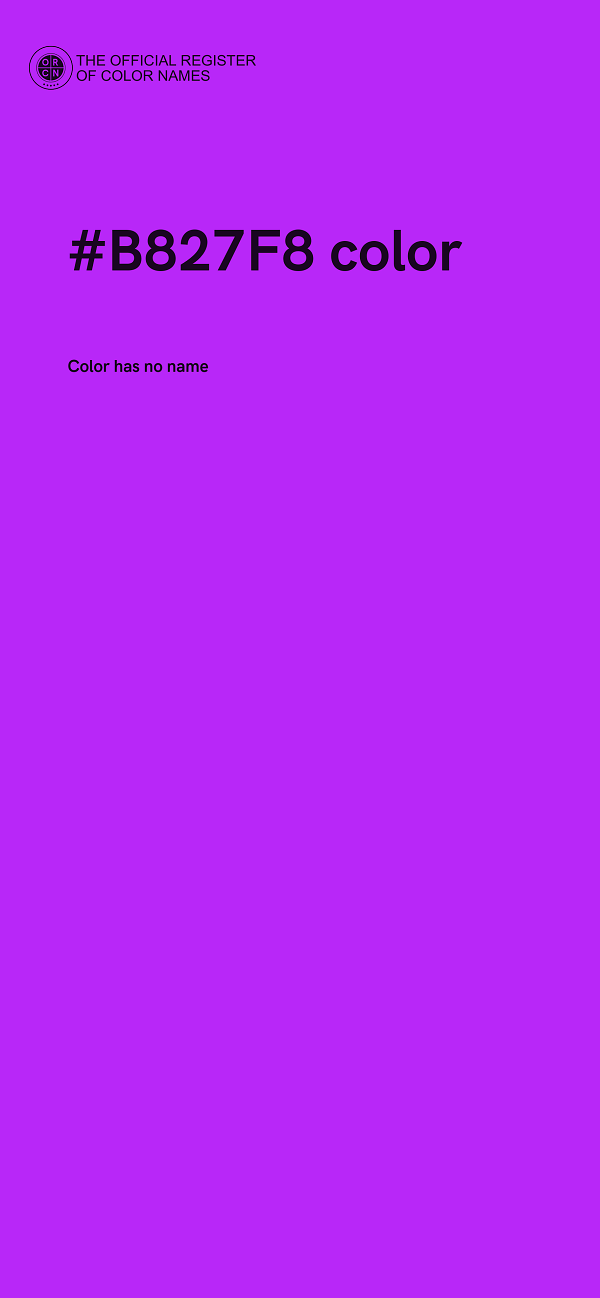 #B827F8 color image