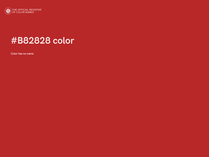 #B82828 color image