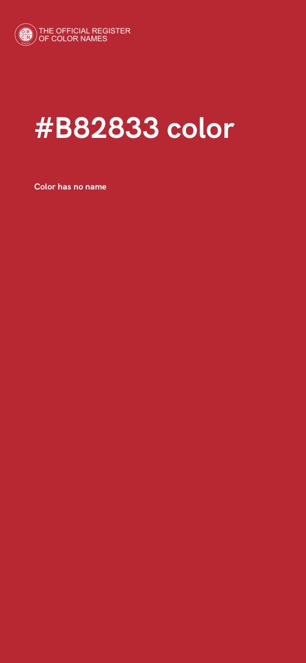 #B82833 color image