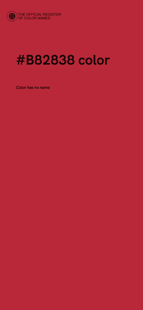 #B82838 color image
