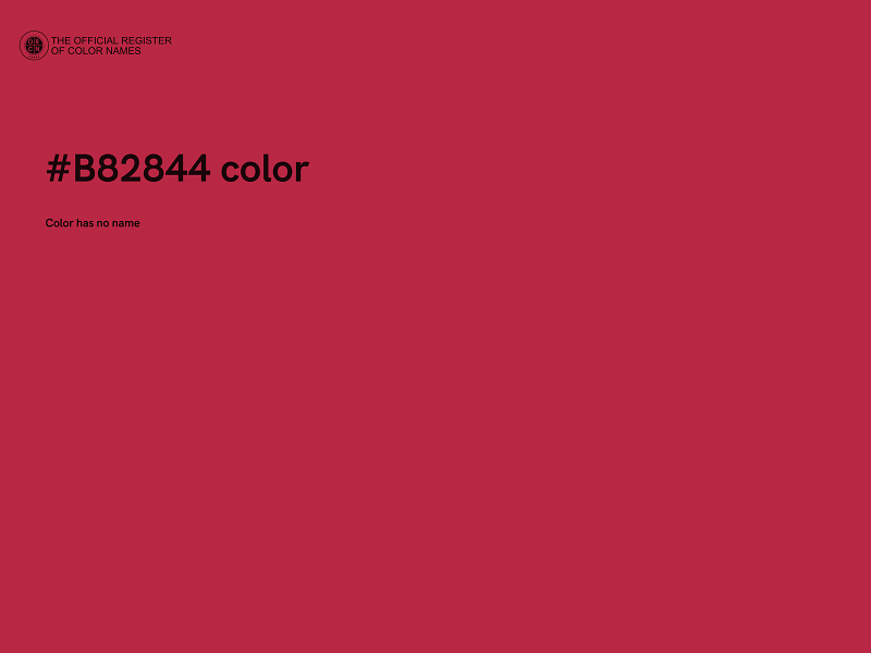 #B82844 color image