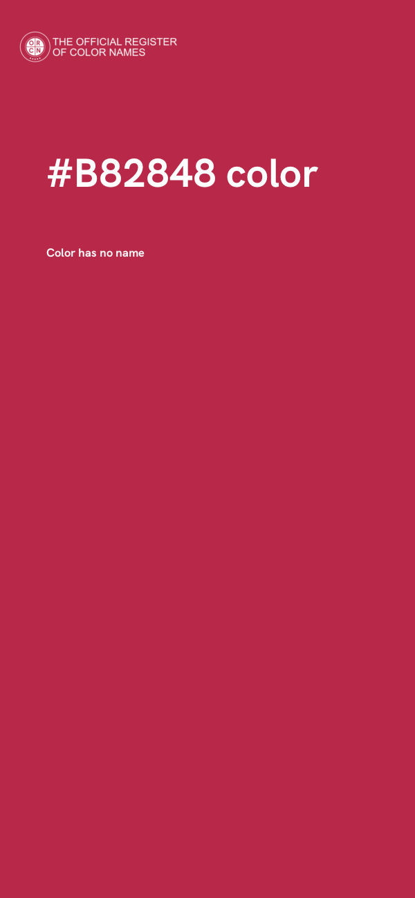 #B82848 color image