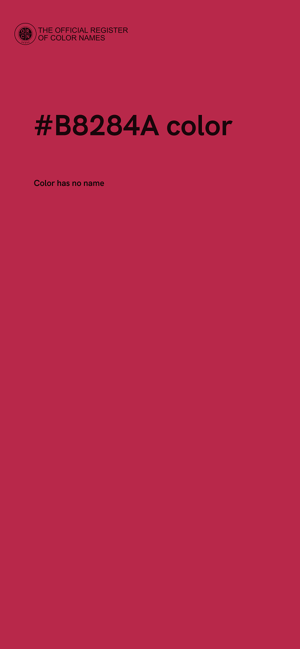 #B8284A color image