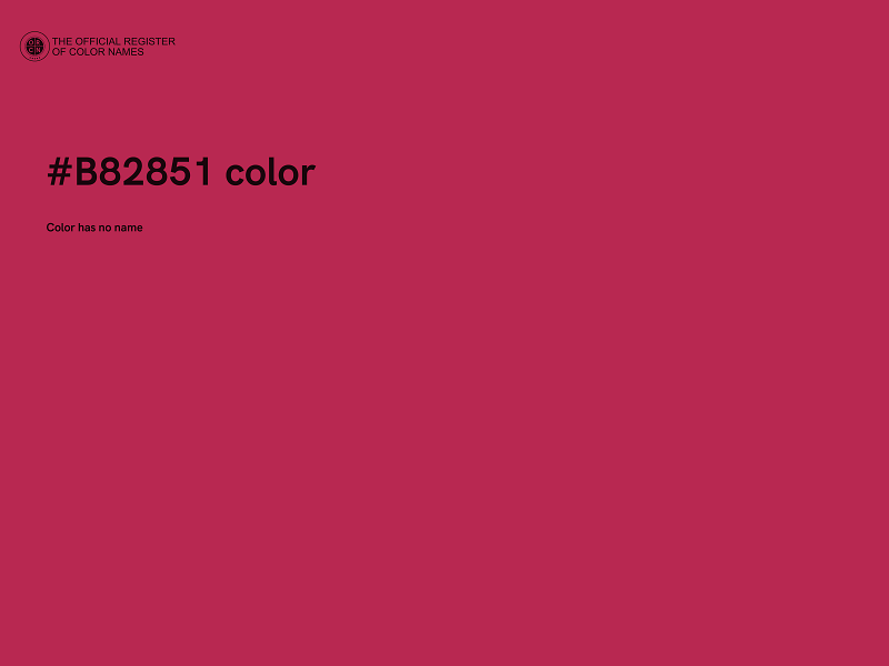 #B82851 color image