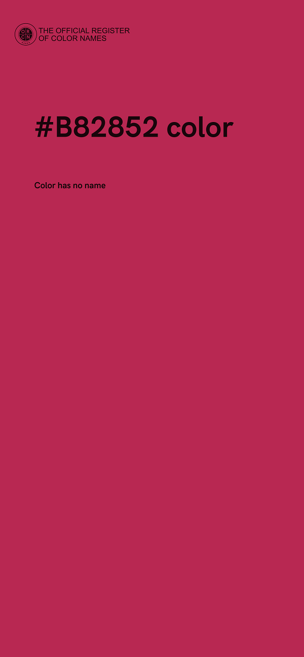 #B82852 color image