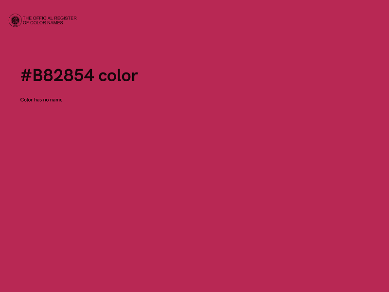 #B82854 color image