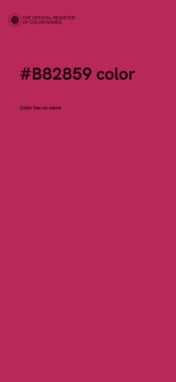 #B82859 color image